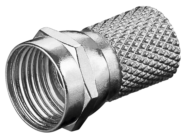 GOOBAY βύσμα τύπου F 11623, αρσενικό, μεταλλικό, 7mm, 10τμχ