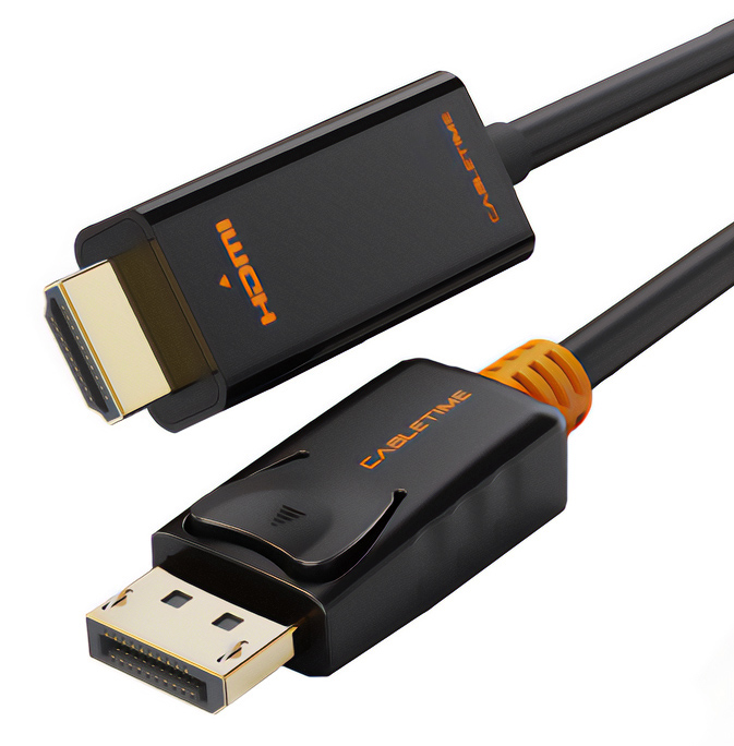 CABLETIME καλώδιο DisplayPort σε HDMI CT-AV585, 1080p/60Hz, 5m, μαύρο
