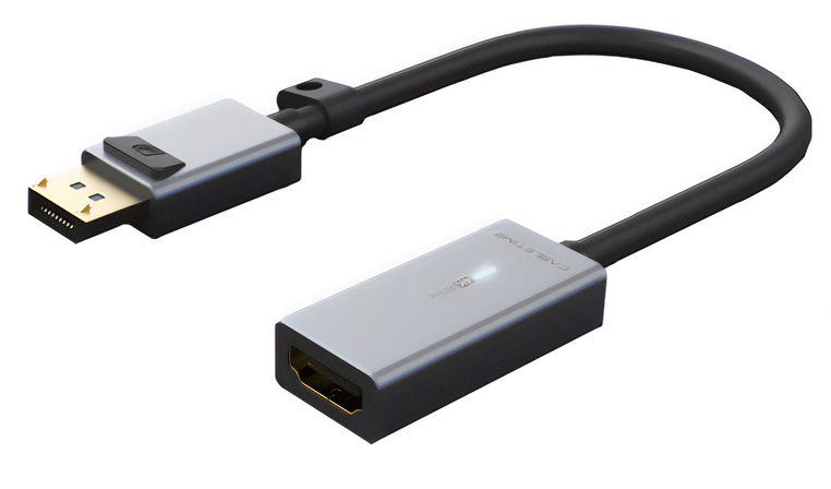 CABLETIME αντάπτορας DisplayPort σε HDMI CT-P02G4K60R, 4K/60Hz, γκρι