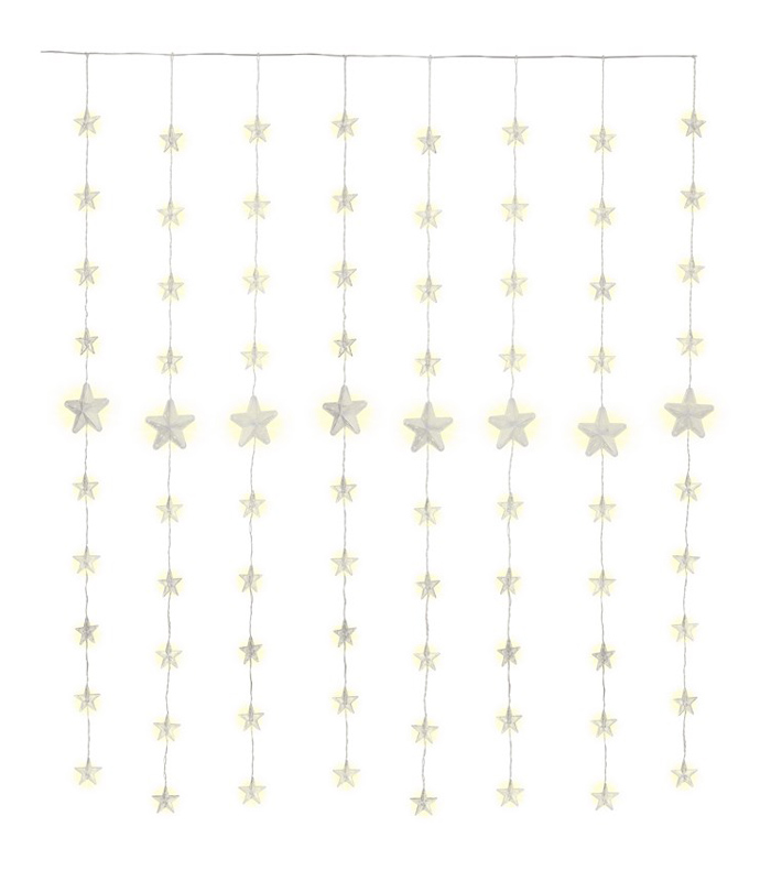 GOOBAY LED λαμπάκια κουρτίνα 57941, 3000K, 6.05m, IP44, 31V, 80 LED