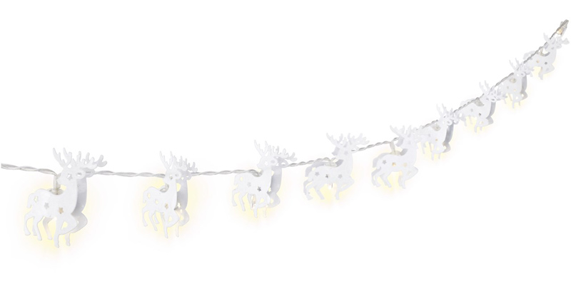 GOOBAY LED λαμπάκια με τάρανδους 57945, 3000K, 1.3m, 5lm, IP20, 10 LEDs