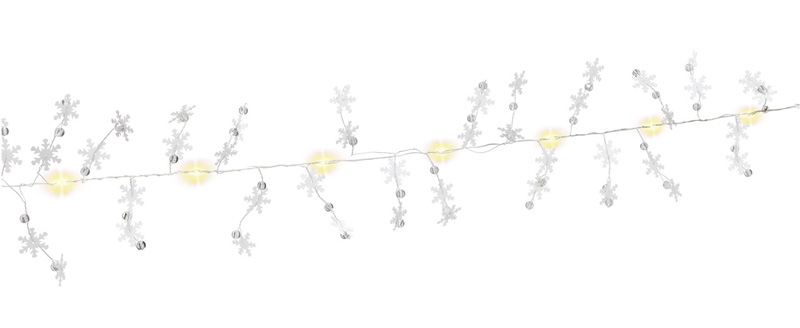 GOOBAY LED λαμπάκια με νιφάδες χιονιού 57948, 3000K, 1.3m, 5lm, 10 LED