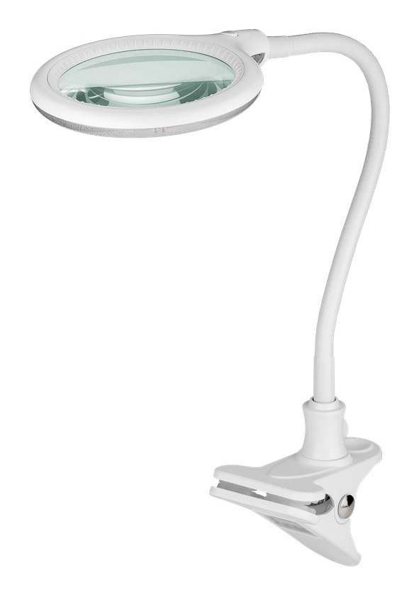GOOBAY μεγεθυντικός φακός 60365 με κλιπ, LED, 3 διόπτρες 1.75x, λευκός