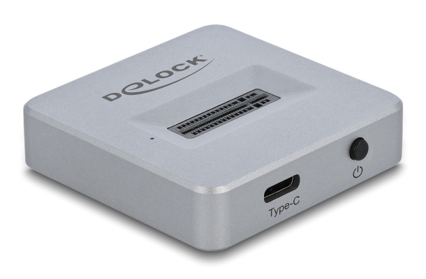 DELOCK docking station 64000 για M.2 NVMe SSD, 10Gbps, γκρι