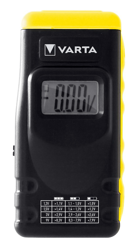 VARTA ψηφιακό tester μπαταρίας 64886 για 9V/AA/C/D/button cells