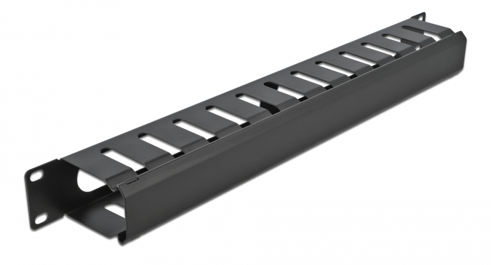 DELOCK cable management 66550 για rack 19″/1U, μαύρο