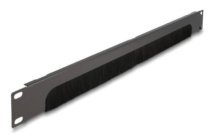 DELOCK βούρτσα προστασίας για καμπίνα 66750, 19″/1U, 44x483mm, μαύρο