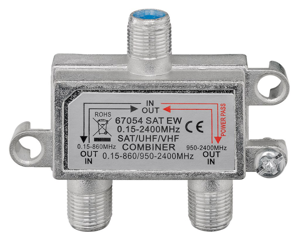 GOOBAY SAT-TV combiner 67054, 0.15 MHz – 2400MHz, 100dB
