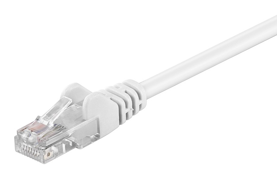 GOOBAY καλώδιο δικτύου 68501, CAT 5e U/UTP, CCA, 1m, λευκό