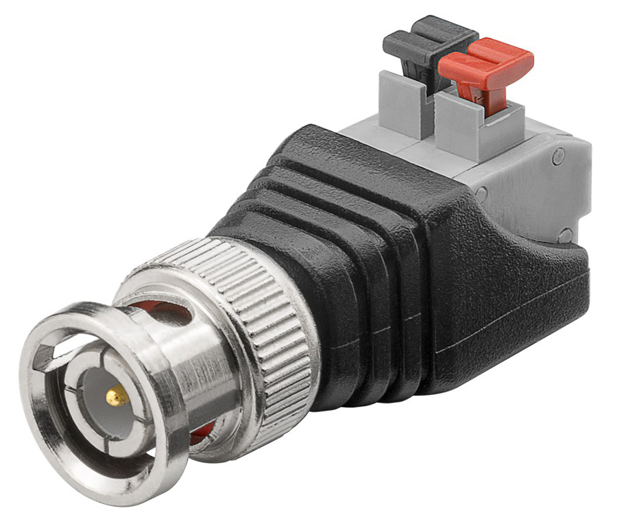 GOOBAY βύσμα BNC αρσενικό σε terminal block 2pin 76750, push-down, 10τμχ
