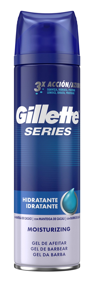 GILLETTE Series gel ξυρίσματος Moisturizing, με βούτυρο κακάο, 200ml