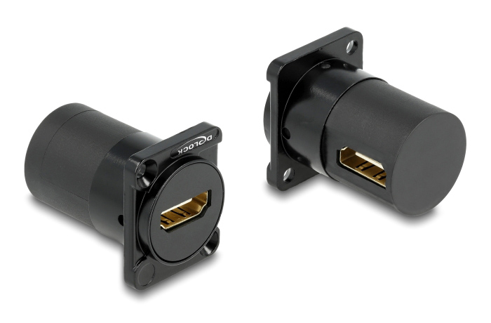 DELOCK module HDMI 87811 για D-Type υποδοχές, γωνιακό, μαύρο
