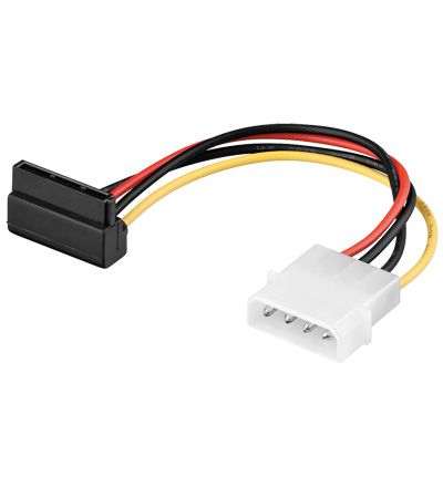 GOOBAY καλώδιο τροφοδοσίας 4 pin σε SATA 93030, 0.13m