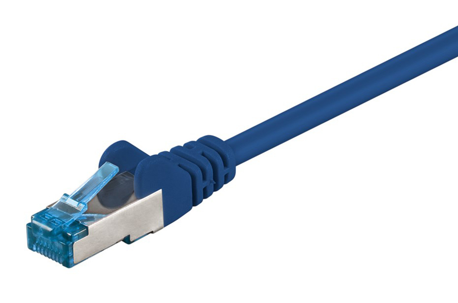 GOOBAY καλώδιο δικτύου 93677, CAT 6A S/FTP (PiMF), CCA, 1m, μπλε