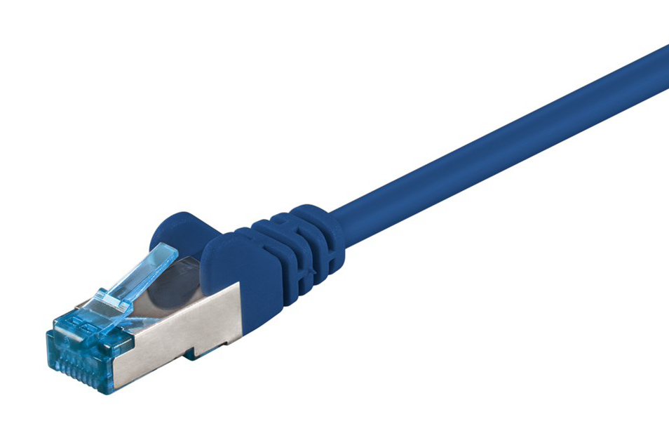 GOOBAY καλώδιο δικτύου 95599, CAT 6A S/FTP (PiMF), CU, 1.5m, μπλε