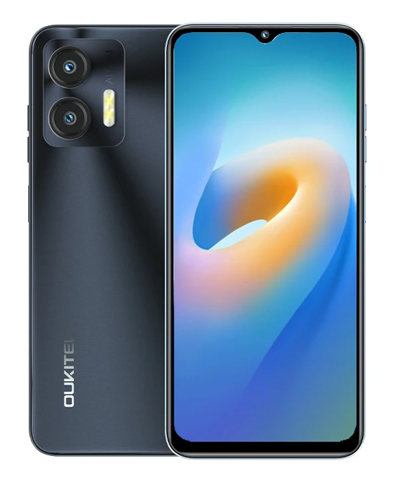 OUKITEL smartphone C36, 6.56″, 4/128GB, Octa-core, 5150mAh, μαύρο