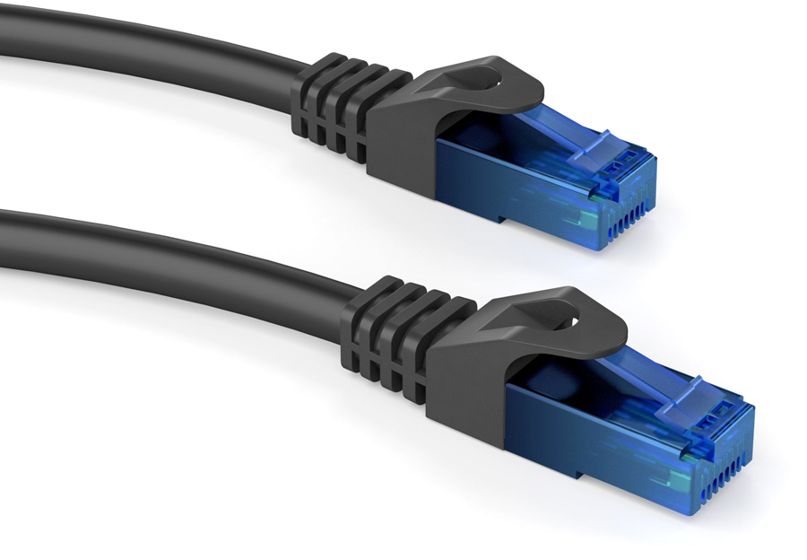 POWERTECH καλώδιο δικτύου CAB-N279, Cat 6 U/UTP, copper, 0.25m, μαύρο
