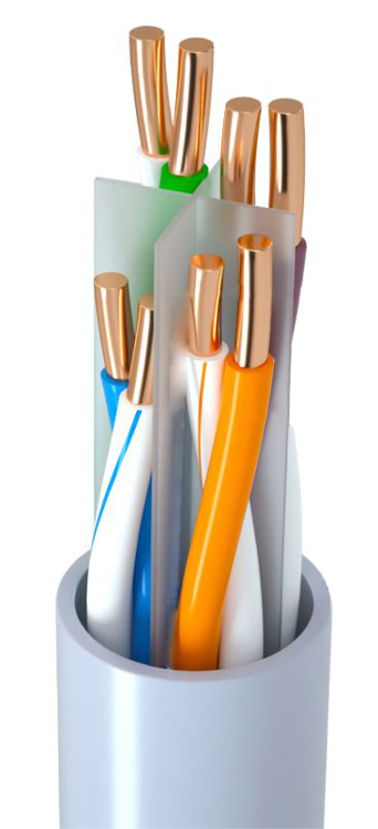 POWERTECH καλώδιο δικτύου CAB-N296, U/UTP Cat 6, copper, 305m, γκρι