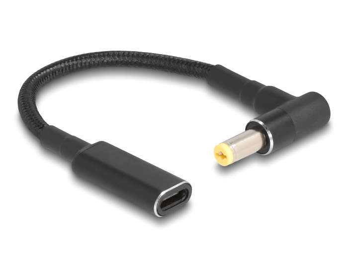 POWERTECH καλώδιο τροφοδοσίας CAB-UC070, USB-C σε Acer 5.5×1.7mm, μαύρο