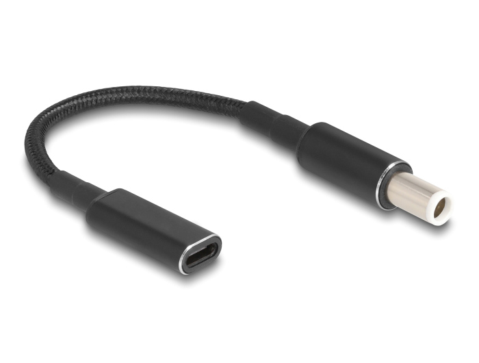 POWERTECH καλώδιο τροφοδοσίας CAB-UC071, USB-C σε Dell 7.4×5.0mm, μαύρο