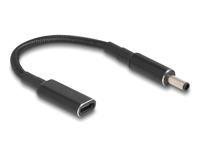 POWERTECH καλώδιο τροφοδοσίας CAB-UC072, USB-C σε Dell 4.5×3.0mm, μαύρο