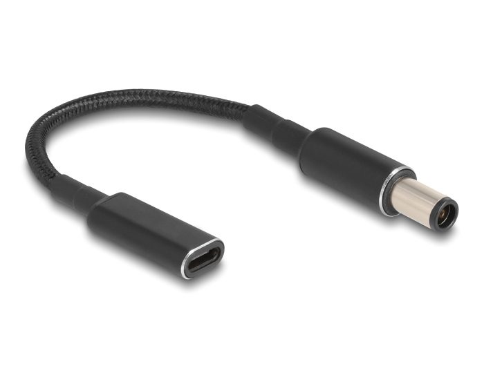 POWERTECH καλώδιο τροφοδοσίας CAB-UC074, USB-C σε HP 7.4×5.0mm, μαύρο