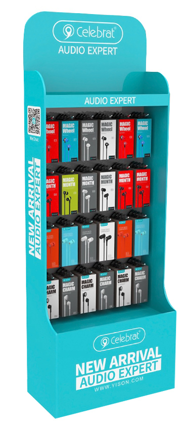 CELEBRAT stand προβολής CLB-STAND-B, 165 x 60 x 30cm, 24 θέσεων
