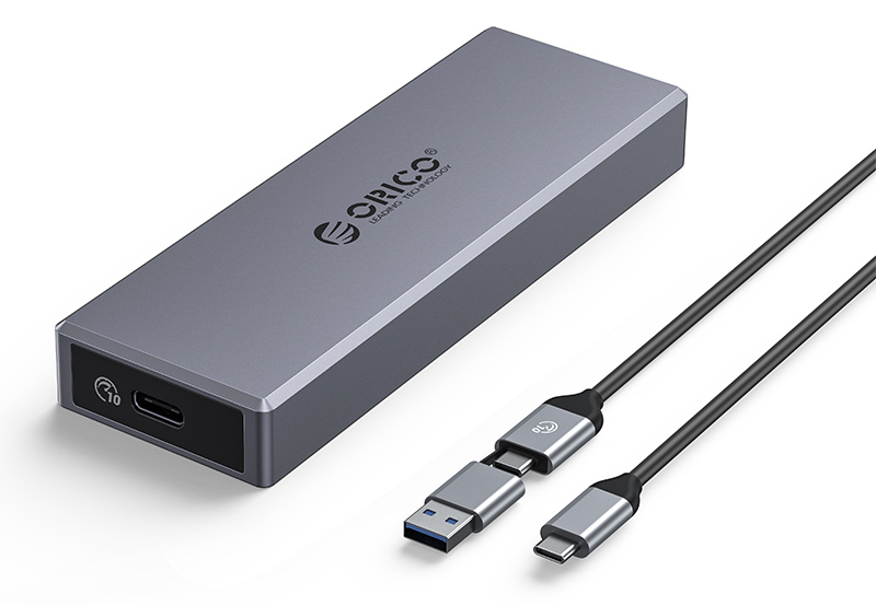 ORICO θήκη για Μ.2 NVMe SSD CM2C3-G2-GY-BP, 10Gbps, έως 4TB, γκρι