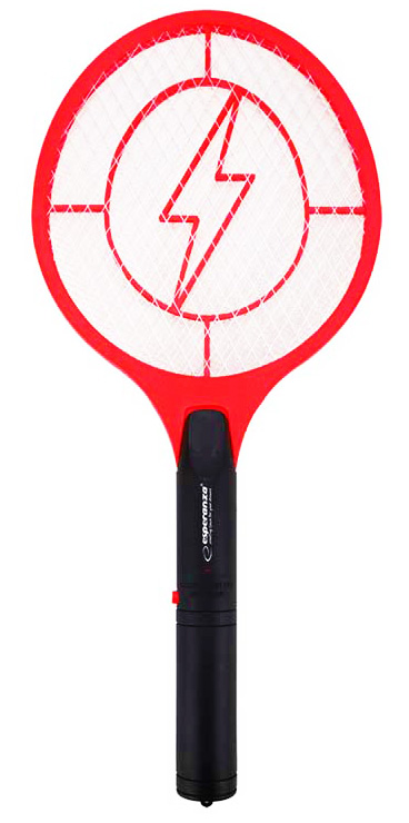 ESPERANZA Ηλεκτρική μυγοσκοτώστρα ρακέτα EHQ004, 3W, 1200V, κόκκινο