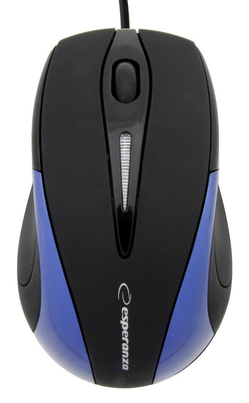 ESPERANZA ενσύρματο ποντίκι EM102B, οπτικό, 1000DPI, USB, μαύρο/μπλε