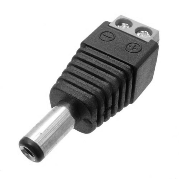 FOLKSAFE βύσμα τροφοδοσίας DC αρσενικό DCMC, 5.5×2.1mm, σε κλέμα, 5τμχ