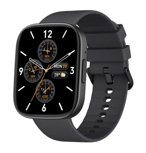 ZEBLAZE smartwatch GTS 3 Plus, heart rate, 2.15″ AMOLED, IP68, μαύρο