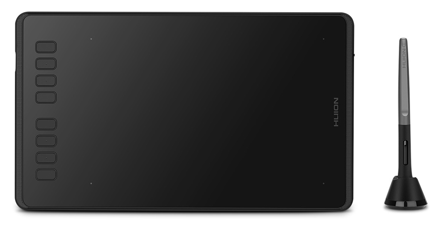 HUION pen tablet H950P, 8.7 x 5.4″, battery-free pen, 8 πλήκτρα, μαύρο