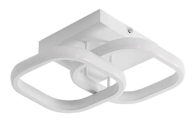POWERTECH LED φωτιστικό οροφής HLL-0080, 20W, 4000K, 24x20cm, λευκό