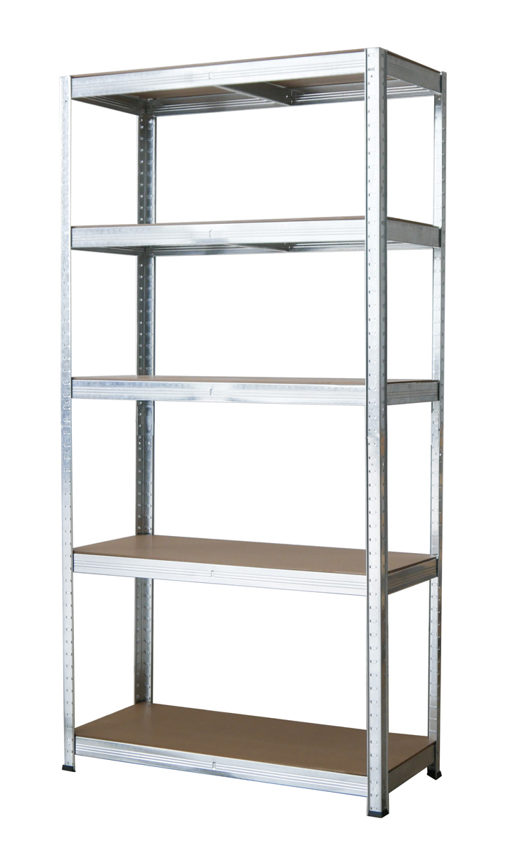 HOME USE μεταλλική ραφιέρα HUH-0177 με 5 ράφια, 90x40x180cm, γαλβανιζέ