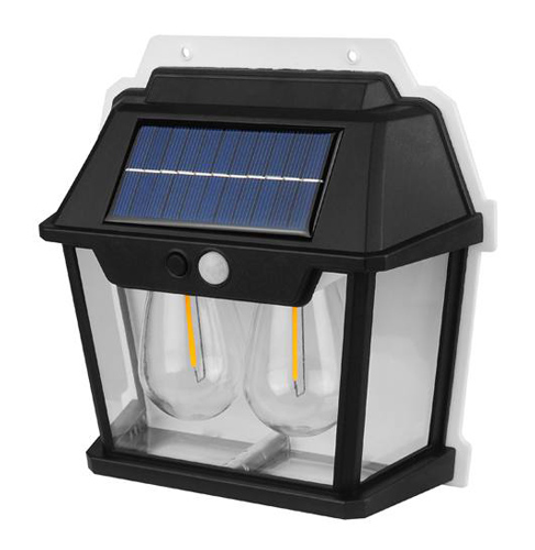 LED ηλιακό φωτιστικό τοίχου HW999-2W με αισθ/ρα φωτός & κίνησης, 1800mAh