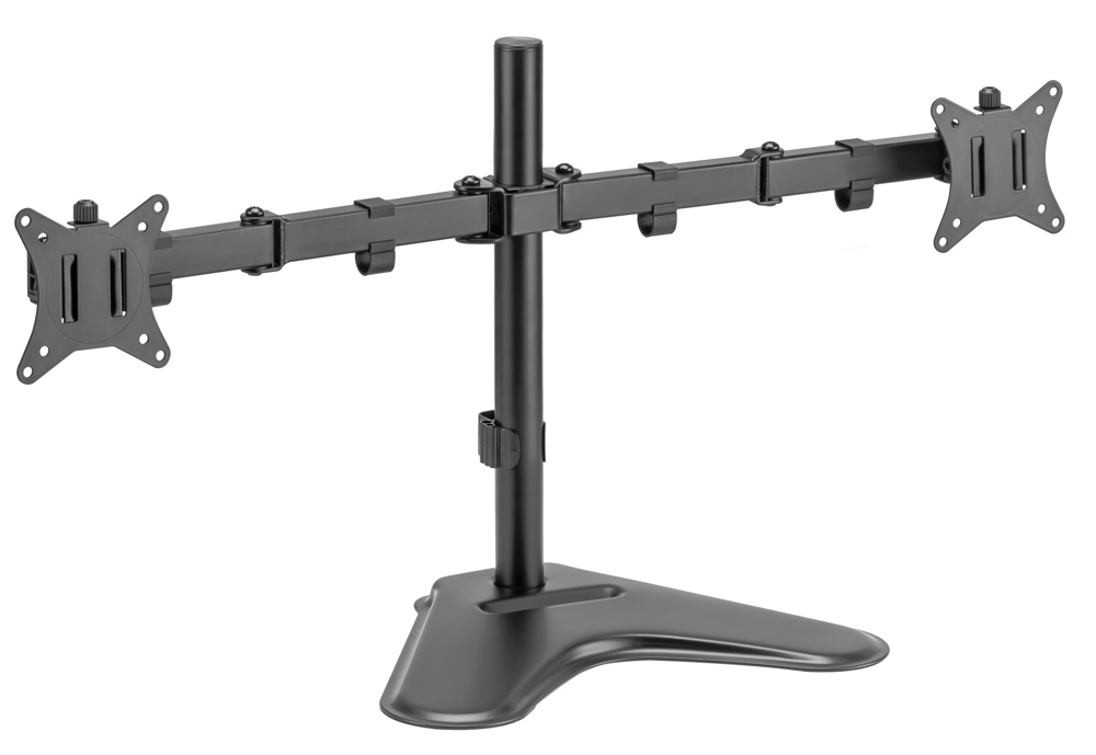 BRATECK βάση γραφείου LDT66-T024 για 2 οθόνες 17″-32″, έως 9kg ανά οθόνη