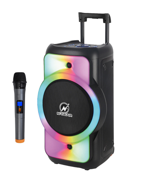 N-GEAR φορητό ηχείο Juke 12 με μικρόφωνο, 500W, BT/TF/USB/AUX, FM, μαύρο