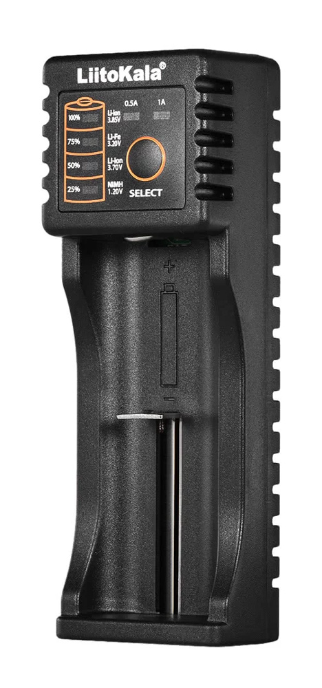 LIITOKALA φορτιστής LII-100B για μπαταρίες NiMH/CD, Li-Ion, IMR, 1 slot