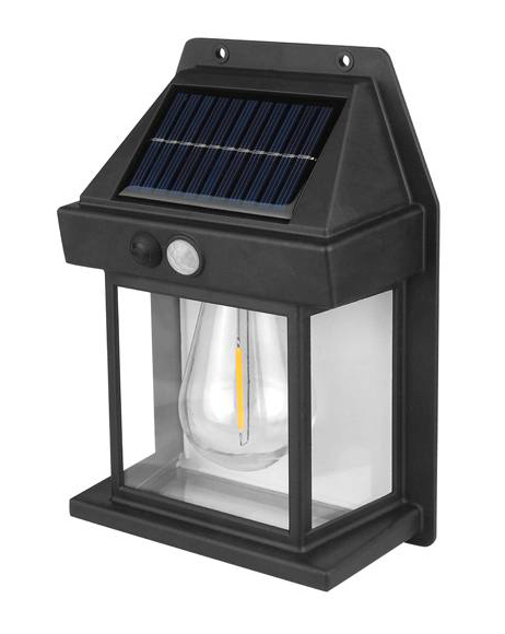 LED ηλιακό φωτιστικό τοίχου LXBK888 με αισθ/ρα φωτός & κίνησης, 1800mAh