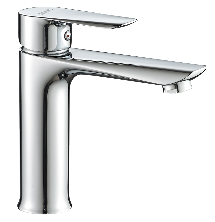 BRUNO αναμεικτική μπαταρία νιπτήρα M11569-234C, μπάνιου, ασημί