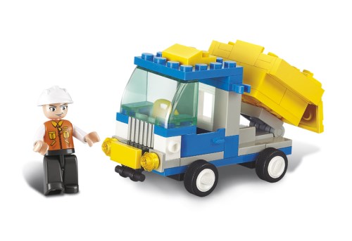 SLUBAN Τουβλάκια Town, Dump Truck M38-B0178, 65τμχ