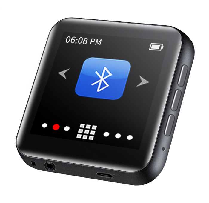 RUIZU MP3 player M4 με ηχείο, 1.8″, 16GB, BT, ελληνικό μενού, μαύρο