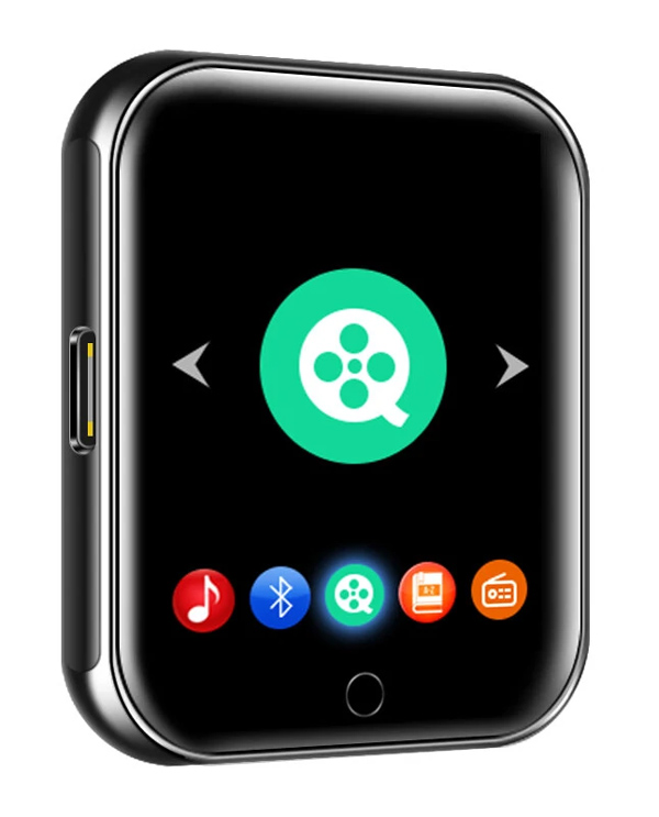 RUIZU MP3 player M8 με ηχείο, 1.54″, 16GB, BT, ελληνικό μενού, μαύρο