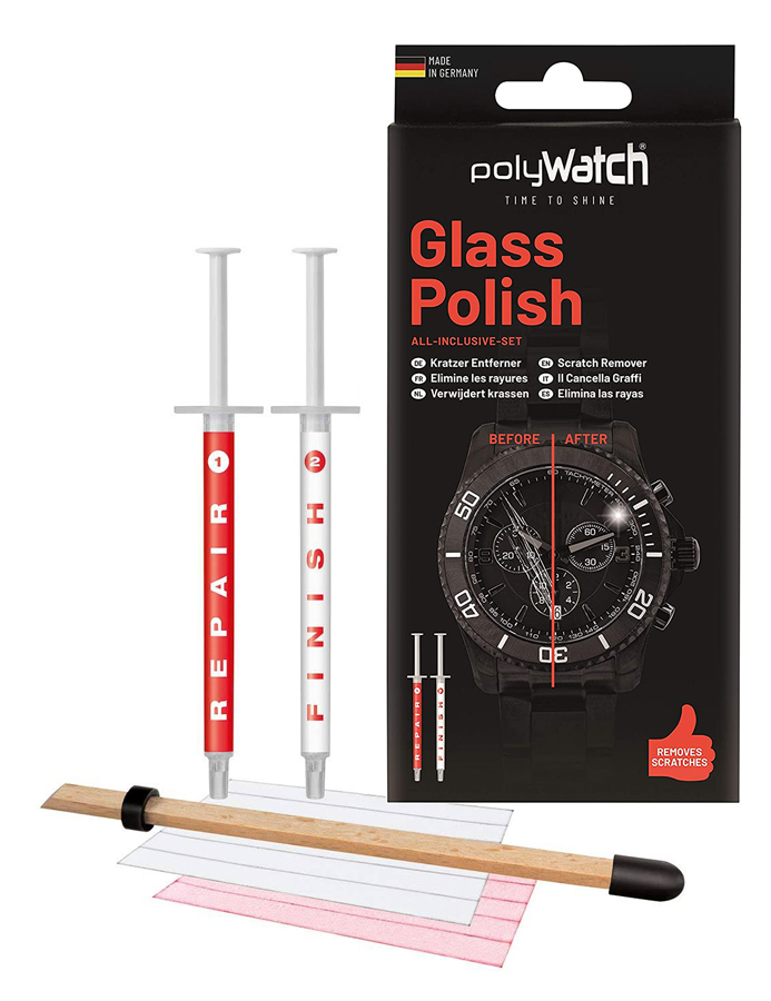 POLYWATCH kit αφαίρεσης γρατζουνιάς P11017 για τζάμι ρολογιού
