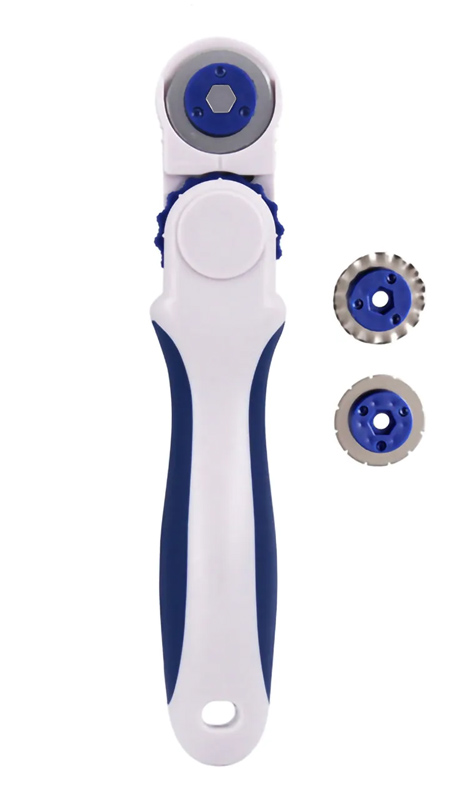 MP περιστροφικός κόφτης PM967 με 3 κεφαλές, Φ28mm, μπλε & πορτοκαλί