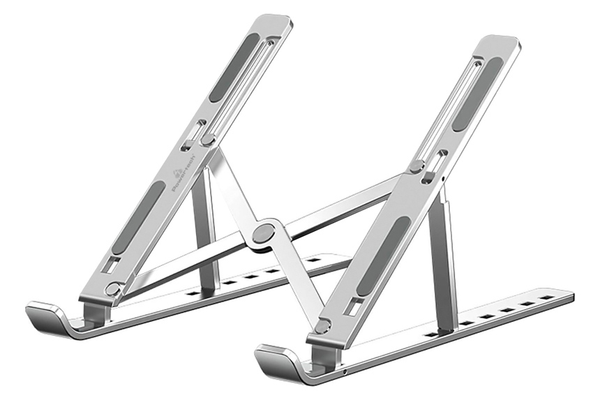 POWERTECH μεταλλική βάση laptop PT-1160, έως 18″, foldable, ασημί