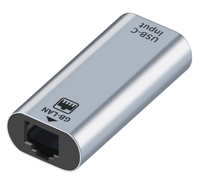 POWERTECH αντάπτορας δικτύου PTH-099, USB-C, 1000Mbps Ethernet, γκρι