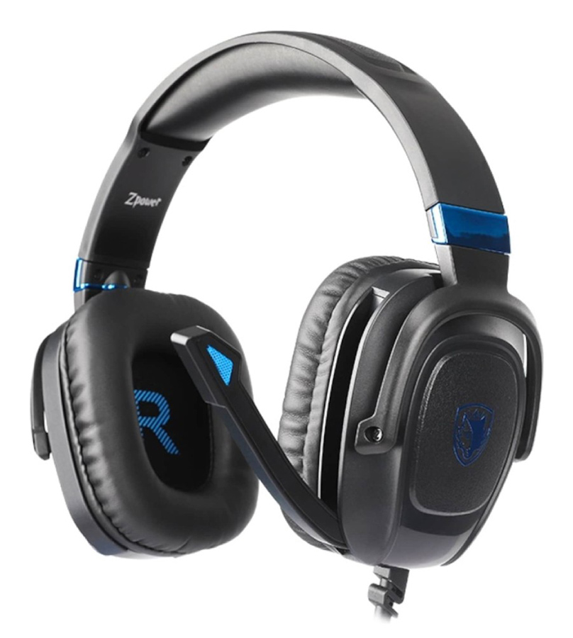 SADES gaming headset Zpower, 3.5mm, multiplatform, 40mm, 1.2m, μαύρο