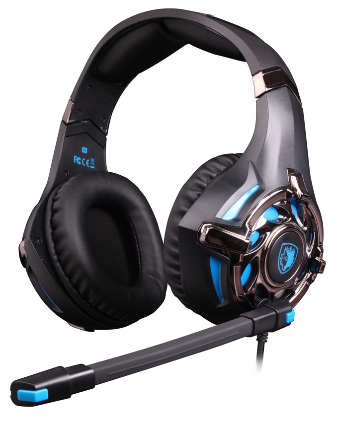 SADES gaming headset SA-822, 3.5mm, 50mm, μαύρο